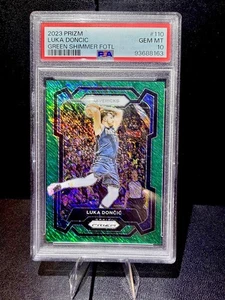 LUKA DONCIC 2023 PRIZM VERDE BRILLO FOTL GEMA MT 10 2/5 #110 Mavericks - Imagen 1 de 2