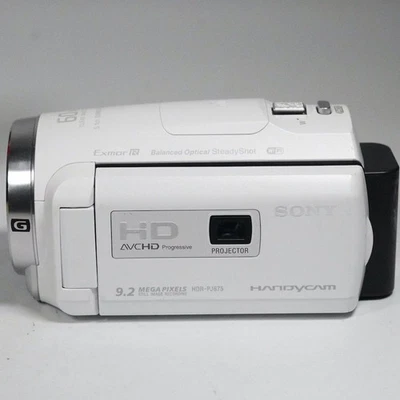 Sony Handycam HDR-PJ675 White Camcorder Video Camera Full HD 30x Zoom Japanese - Image 1 of 4