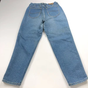 Lee 12 Petite (Fits 28W 27L) Made In USA High Rise Denim Jeans Blue PLS READ - Picture 1 of 13