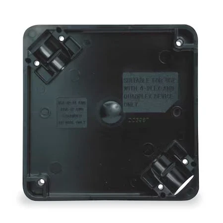 Dispositivo de cableado Hubbell - Placa adaptadora Kellems Hbl4pbbk, policarbonato, portátil Foto 1 de 1