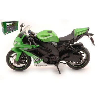 KAWASAKI NINJA ZX-10R 2004 GREEN 1:12 Maisto Moto Modellino Nuovo - Immagine 1 di 3