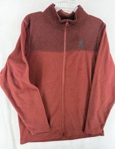 Browning Fleecejacke Full Zip Pullover Outdoor Rostfarben Herren Größe L - Bild 1 von 9