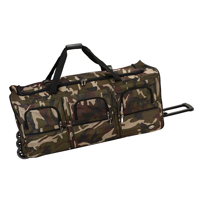 BOLSO DE LONA ROCKLAND CAMUFLAJE ROLLING CON 3 RUEDAS - CAMUFLAJE Foto 1 de 1