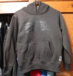 NBA Basketball Logo Hoodie Pullover Black Youth Medium YM 10/12 Icer - Picture 1 of 9