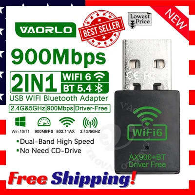 Wifi 6 AX900M 802.11AX + Bluetooth Mini USB Dongle Dual Band for PC Win 10/11 - Image 1 of 4