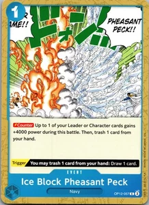 Ice Block Pheasant Peck  Legacy of the Master Release Event Cards OP12-057 NM - Picture 1 of 2