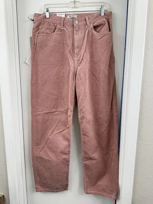 NUEVO CON ETIQUETAS Carhartt Hombres Rosa Pana 8 Gales Pantalones Algodón Vintage Trabajo Recto Relajarse Foto 1 de 4