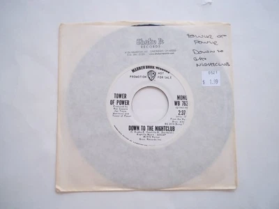 TOWER OF POWER Down To The Nightclub MONO & STEREO (PROMO) 45 RPM 7" Record 1972 - Image 1 of 4