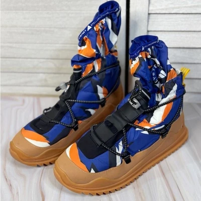Botas Adidas by Stella McCartney azules y naranjas. Talla 8. Excelente Estado Foto 1 de 4
