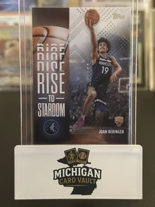 2025 Topps Rise To Stardom Joan Beringer #RTS-17 (RC) Minnesota Timberwolves - Picture 1 of 2