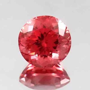 14.75Ct BIG Certified Natural Parparadscha Round Cut Loose Gemstone - Picture 1 of 5