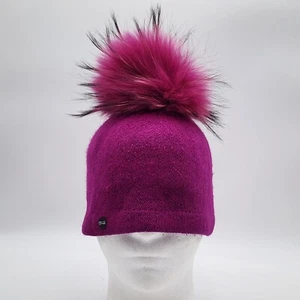 Complit by Marisa Knitted Women's Hat Made In Italy Pink Purple - Picture 1 of 6