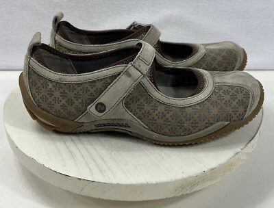 Женские туфли на плоской подошве Merrell размер 7 Circuit MJ серо-коричневый принт бежевые Mary Jane - Изображение 1 из 4