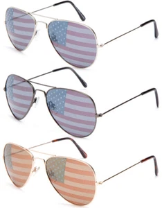 Aviator Sunglasses Election America USA United States Flag Eyewear Patriotic  - Picture 1 of 6