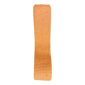 Wembley Mens Tie Pink Square Tip Knit Wool & Cotton Vintage Necktie Made In USA - Picture 1 of 6