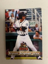Bryson Brigman Card 2018 Modesto Nuts Team Card