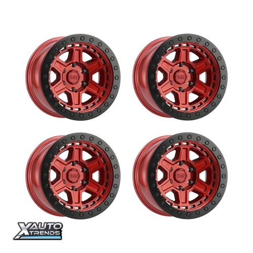 Black Rhino Reno Candy Red W/ Black Ring & Bolts 17X9 5X127 0mm (Set of ...