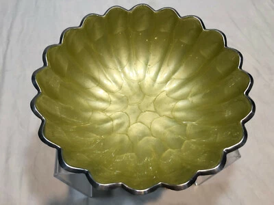 Cuenco, 8,5", Hecho a mano, Esmalte y arena de aluminio fundido, 8 1/2", por Julia Knight Foto 1 de 2