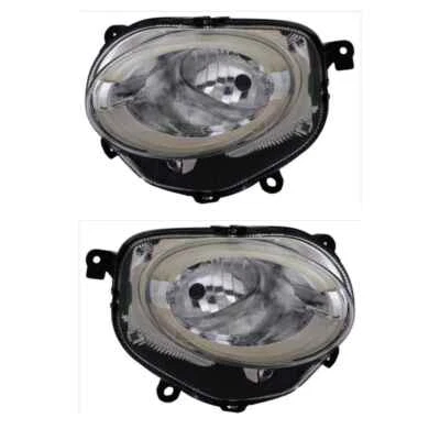 Scheinwerfer Set links rechts H7 mit Tagfahrlicht für Fiat 500 312_ 312 - Bild 1 von 3