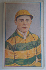 Horse Racing History 1921 J.J. Schuh Magpie Australian Jockeys Card - R. Horne