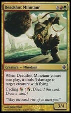 1X Deadshot Minotaur Alara Reborn FALSE FOIL MTG CARD