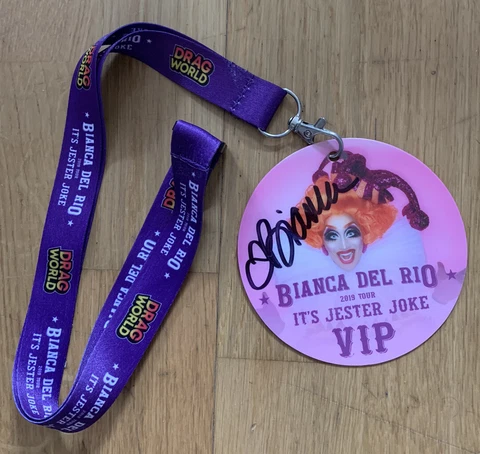 Rare! Bianca Del Rio It’s Jester Joke Tour VIP Lanyard 2019 Cover