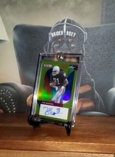 Tim Brown 8/10 Auto Yellow Vivid Las Vegas Raiders Oakland Notre Dame Buccaneers