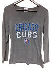 MLB X Campus Life Chicago Cubs logo gris manches longues chemise femme moyenne