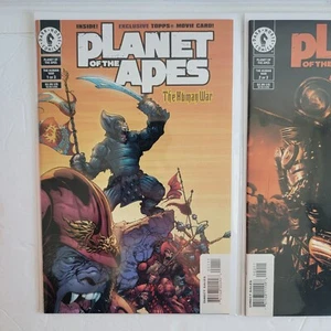 PLANETA DE LOS SIMIOS LA GUERRA HUMANA #1-3 CONJUNTO COMPLETO VARIANTES DE PORTADA DE ARTE CONJUNTO CASI NUEVO - Imagen 1 de 14