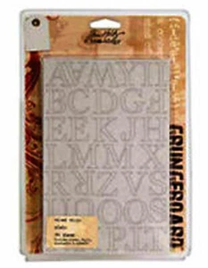 Mini alfabeto mixto Tim Holtz grungeboard 342 piezas nuevo en paquete álbum de recortes papel artesanal - Imagen 1 de 4