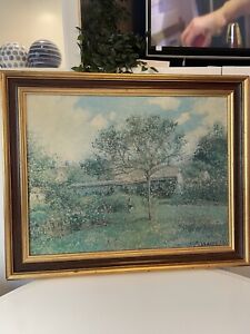 Picasso Impasto Framed Canvas Corner of the Meadow Impressionism Reproduction