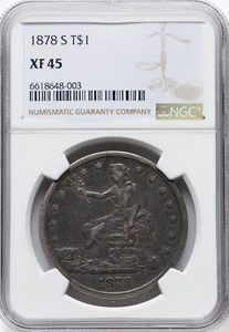 1878-S Traded Dollar NGC XF-45 - Picture 1 of 2