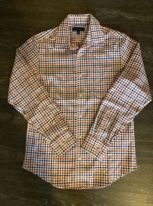 Banana Republic Men's Long Sleeve Orange And Blue Button Down Shirt Size Small S - Picture 1 of 4