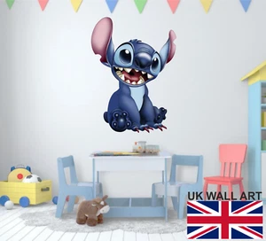 STITCH Wall Sticker - in 3 x great sizes - Full colour wall decal - Picture 1 of 1