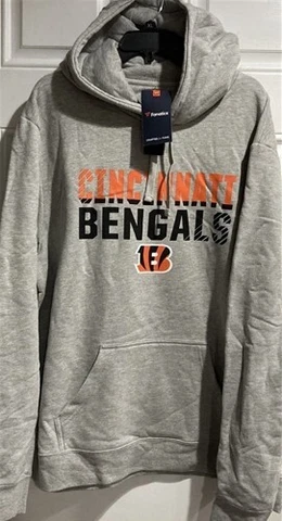 Cincinnati Bengals NFL Fanatics Grey Men's Fleece 2XL Hoodie Cover