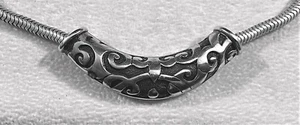 WOMEN'S JOHN HARDY STERLING SILVER PENDANT NECKLACE - 24 INCH LENGTH - Foto 1 di 7