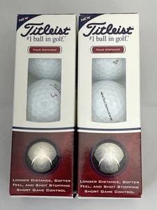 Titleist Tour Distance Golf Balls 2 Sleeves NEW - Picture 1 of 4