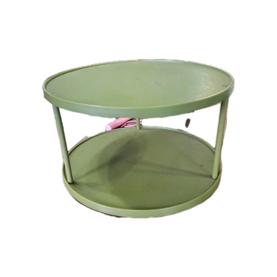 Rubbermaid 2 Tier Lazy Susan Avocado Green Vintage 1970s Kitchen Organizer - Image 1 of 3