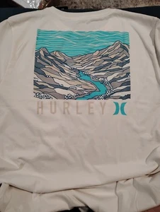 Hurley Boys Short Sleeve Tee, Size XXL (18/20), Egret - Picture 1 of 6