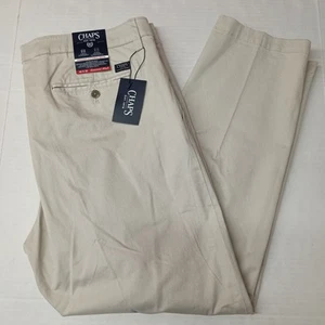 Chaps Straight Fit Chino Pants Men's Size 40x30 Beige Seacoast Wash - Picture 1 of 7