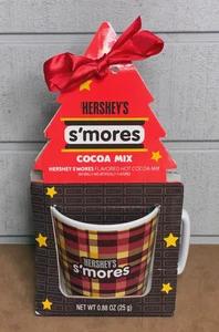HERSHEY'S S'mores aromatisierte heiße Kakaomischung & Keramik Kaffeebecher ~ NEU IN VERPACKUNG - Bild 1 von 6