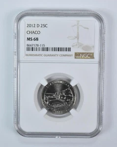 2012-D Washington Quarter ATB Chaco MS68 NGC *4585 - Picture 1 of 5