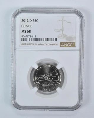 2012-D Washington Quarter ATB Chaco MS68 NGC *4585 - Image 1 of 4