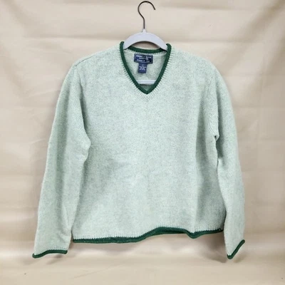 Suéter de Colección Años 90 American Eagle 100% Lana Cuello Redondo Para Mujer Talla Grande Foto 1 de 4