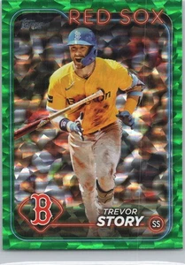 2024 Topps #601 Trevor Story Green Crackle Foil #/499 - Imagen 1 de 2