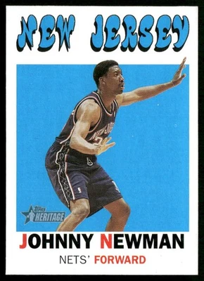 2000-01 Topps Heritage Johnny Newman New Jersey Nets - Image 1 of 2