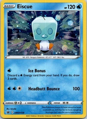 Black Star Promo Eiscue SWSH128 Promo SWSH: Sword & Shield Promo Cards - Image 1 of 2