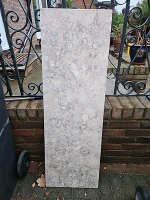 Marble Slab L x 122cm W x 40.5 Cm D x 2cm. Unusual Colours. Very Good Condition - Image 1 of 4