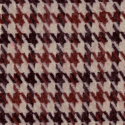 WOOL ACRYLIC BLENDED FABRIC WINTER JACKET COAT 13MM HOUNDSTOOTH BLACK WHITE 44'W - Image 1 of 3