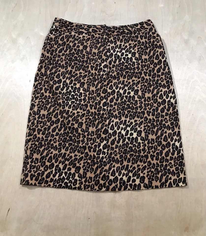 Saia East 5th estampa de chita lápis comprimento do joelho tamanho 10 - Imagem 1 de 4